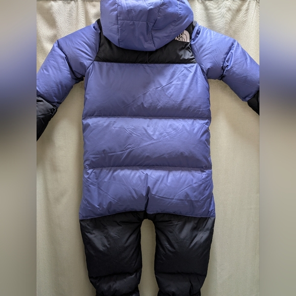 The North Face Infant Snowsuit in Blue and Black Size 18-24 Months. 85%down 15% - Picture 2 of 5